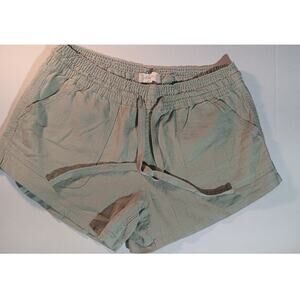 “Altar’d State Light Green Linen Blend Shorts S • Elastic Waist + Drawstring”